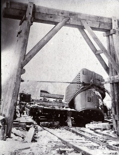 Uruchomienie SS Bajkał, jezioro Bajkał autorstwa English Photographer